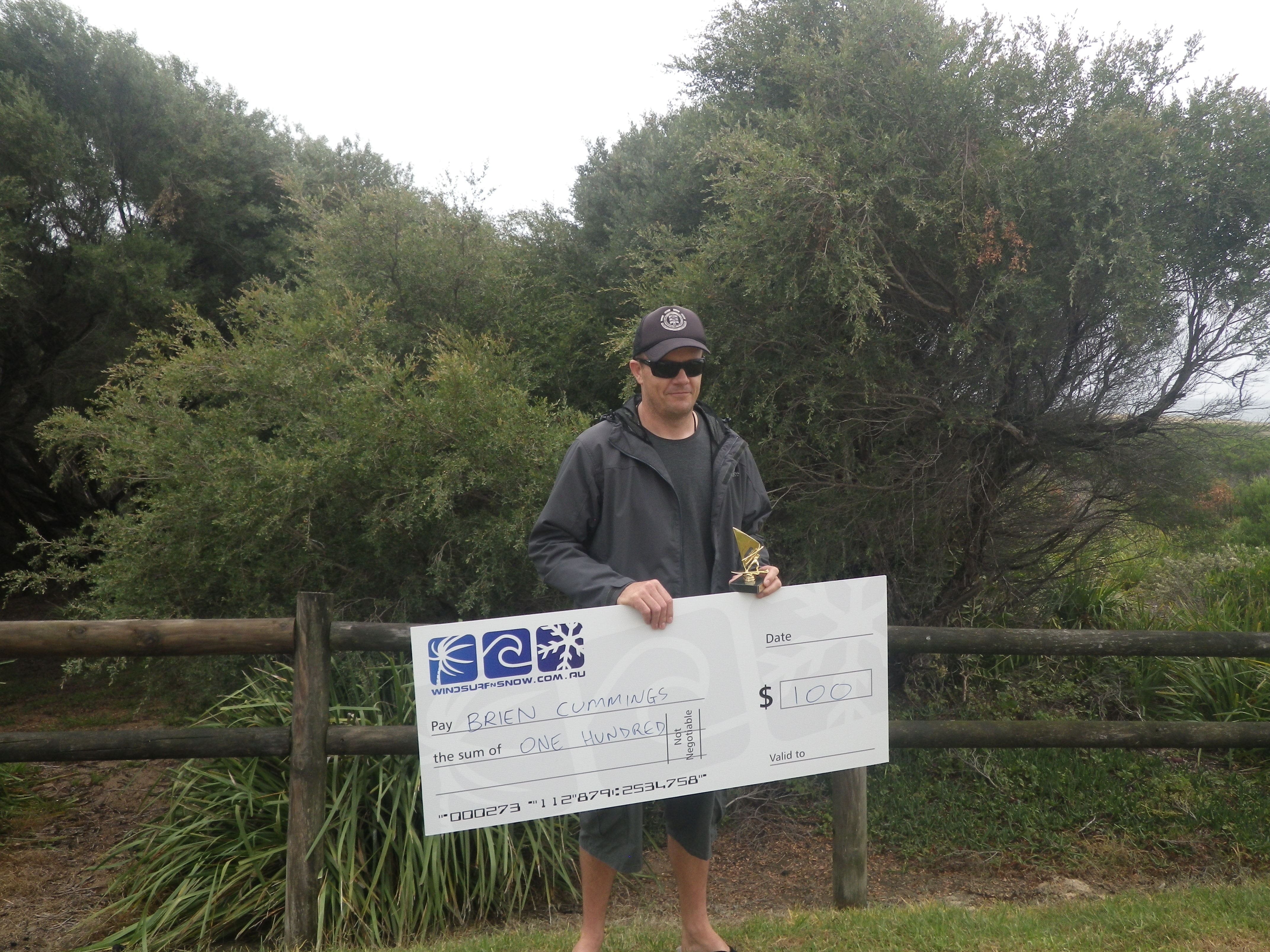 Open's winner, Brien Cummings